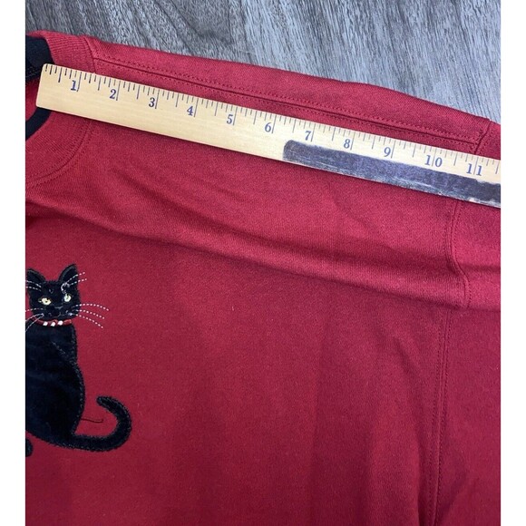 Endless Designs Vintage Halloween Sweater Black Cats Embroidery Rhinestone Sz 2X - Picture 8 of 11